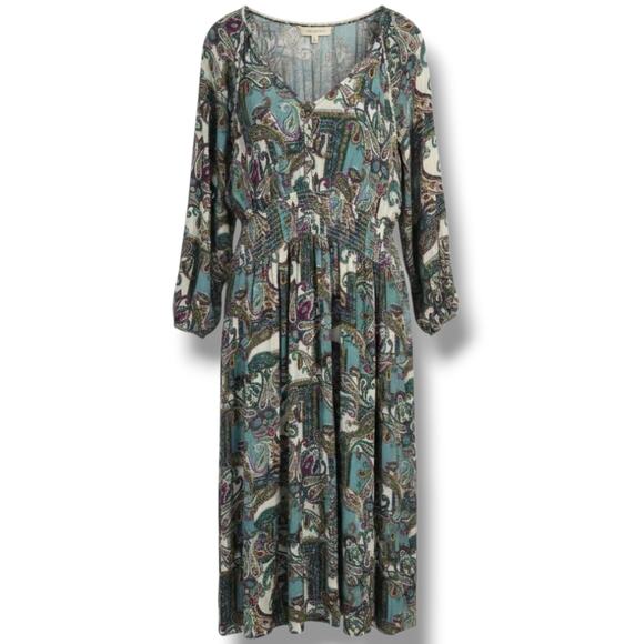 Kate & Sam Women’s Paisley Boho Midi Dress – Size XXL, gently used - Picture 1 of 8